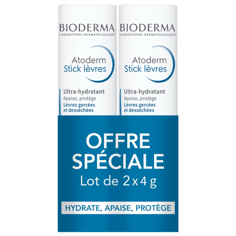Bioderma
Atoderm Stick Lèvres Ultra-Hydratant Lot de 2 x 4 g Bioderma
Atoderm Stick Lèvres Ultra-Hydratant Lot de 2 x 4 g