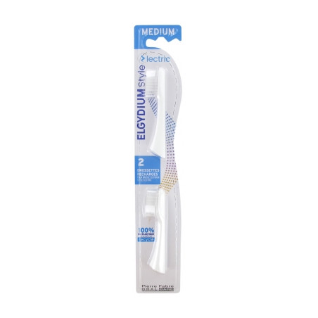 Elgydium Style Electric 2 Brossettes Recharges Medium