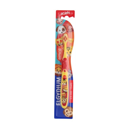Elgydium Kids Brosse à Dents Souple 2/6 Ans Emoji