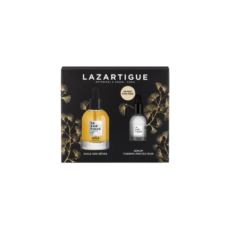 Lazartigue Huile des Rêves Huile Sèche Nourrissante 50 ml + Sérum d'Exception Thermo-Protecteur 10 ml Offert Lazartigue Huile des Rêves Huile Sèche Nourrissante 50 ml + Sérum d'Exception Thermo-Protecteur 10 ml Offert