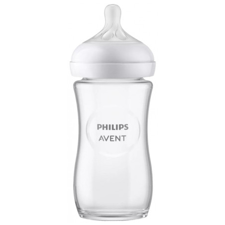 Avent Natural Response Biberon Verre 240 ml 1 Mois et +