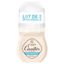 Rogé Cavaillès Absorb+ 48H Déodorant Sans Parfum Roll-On Lot de 2 x 50 ml
