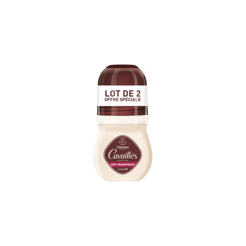 Rogé Cavaillès Absorb+ 48H Homme Anti-Transpirant Roll-On Lot de 2 x 50 ml Rogé Cavaillès Absorb+ 48H Homme Anti-Transpirant Roll-On Lot de 2 x 50 ml