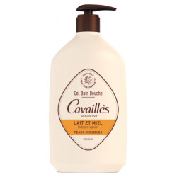 Rogé Cavaillès Gel Bain Douche Peaux Sensibles Lait et Miel 1L