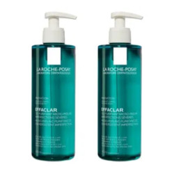 La Roche-Posay Effaclar Gel Purifiant Micro-Peeling 400 ml - Lot de 2