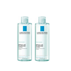 La Roche-Posay Effaclar Eau Micellaire Ultra Peaux Grasses 400 ml - Lot de 2