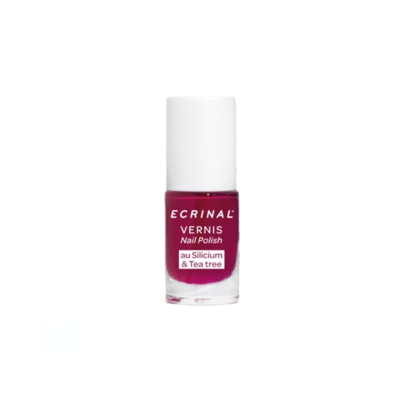 Ecrinal Vernis Silicium + Tea Tree 5 ml - Couleur : Prune Ecrinal Vernis Silicium + Tea Tree 5 ml - Couleur : Prune