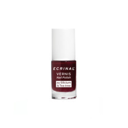 Ecrinal Vernis Silicium + Tea Tree 5 ml - Couleur : Rouge Cerise