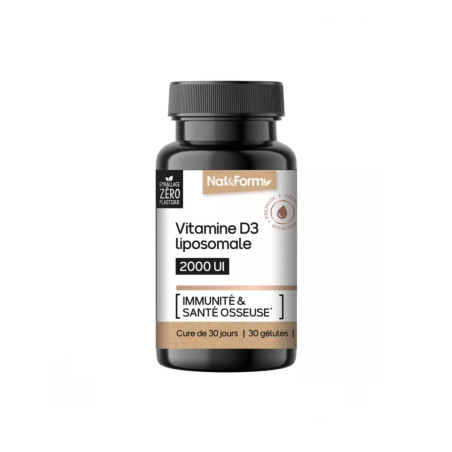Nat & Form Nutraceutique Vitamine D3 30 Gélules