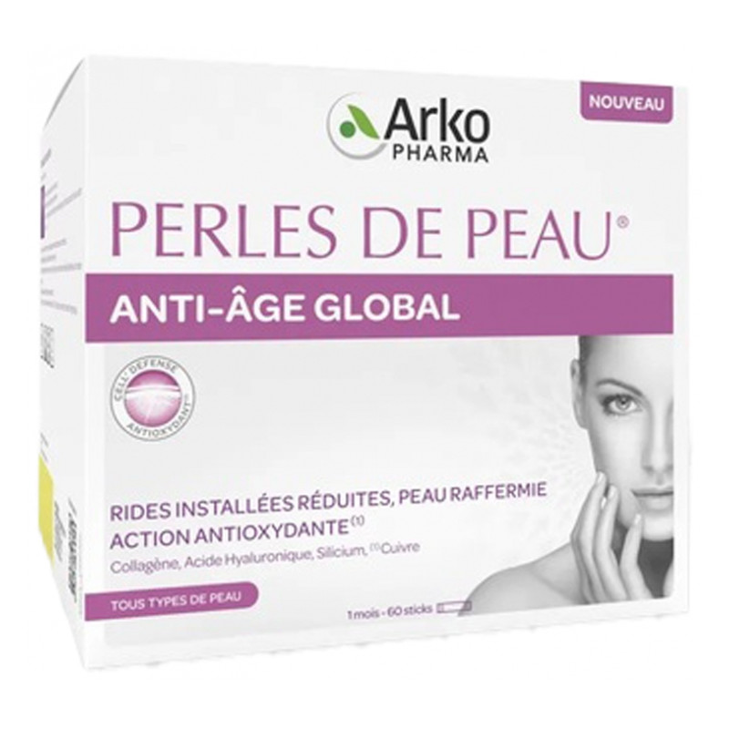 Arkopharma Perles de Peau Anti-Âge Global 60 Sticks Arkopharma Perles de Peau Anti-Âge Global 60 Sticks