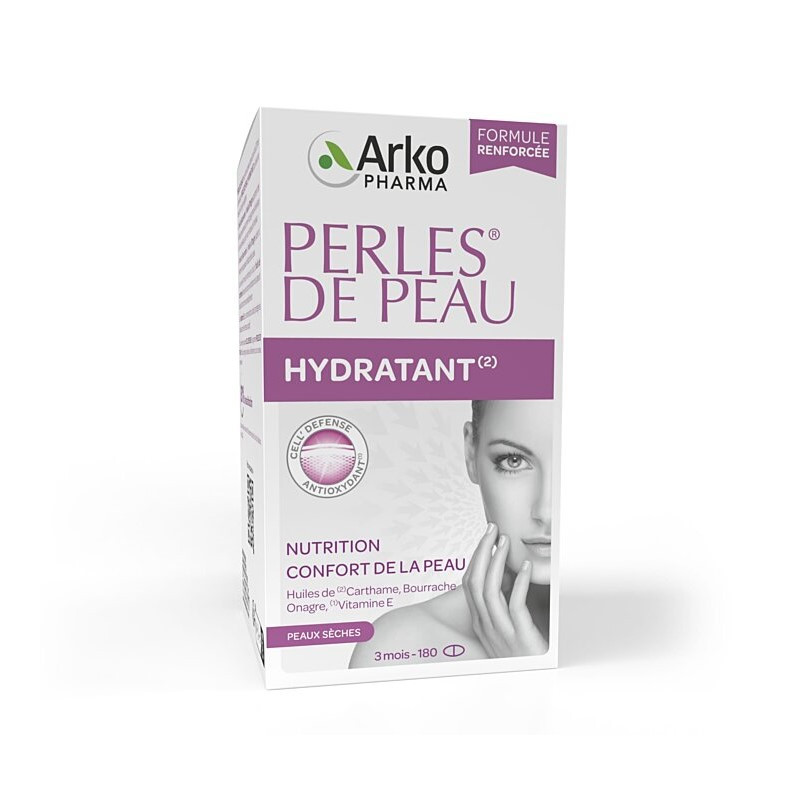 Arkopharma Perles De Peau Hydratant - Nutrition & Confort De La Peau - 180 capsules Arkopharma Perles De Peau Hydratant - Nutrition & Confort De La Peau - 180 capsules