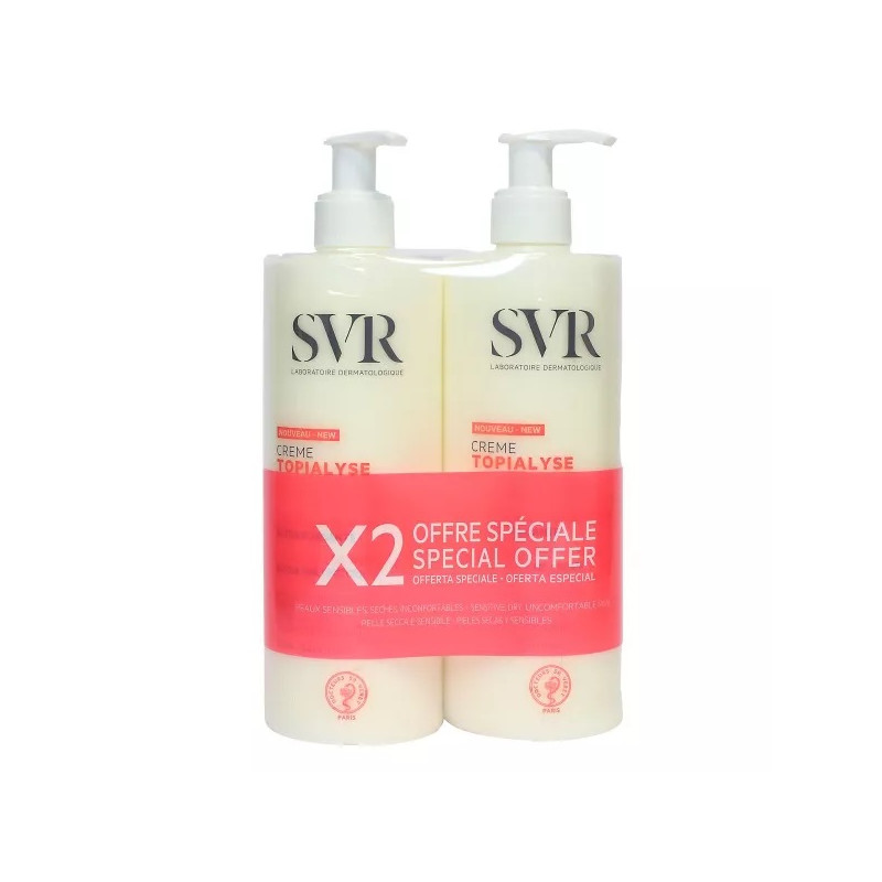 Topialyse crème nourrissante apaisante 2x400ml Topialyse crème nourrissante apaisante 2x400ml