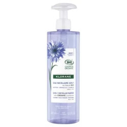 Klorane Eau Micellaire 3en1 au Bleuet Bio 400 ml