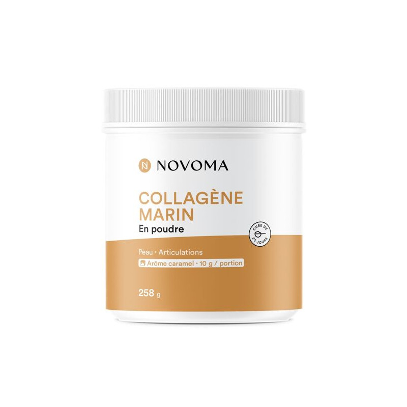 NOVOMA Collagène marin caramel en poudre - 258 gr