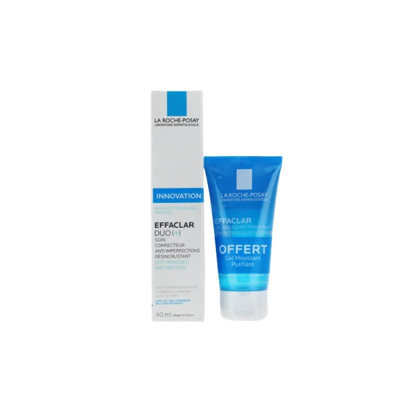 LA ROCHE POSAY EFFACLAR DUO+ - Soin Correcteur Anti-Imperfections + Gel Nettoyant 50ml Offert LA ROCHE POSAY EFFACLAR DUO+ - Soin Correcteur Anti-Imperfections + Gel Nettoyant 50ml Offert