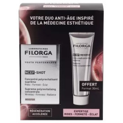 Filorga NCEF - SHOT Concentré Polyrevitalisant Suprême 15 ml + NCEF REVERSE Crème Multi-Correctrice Suprême 30 ml Offerte
