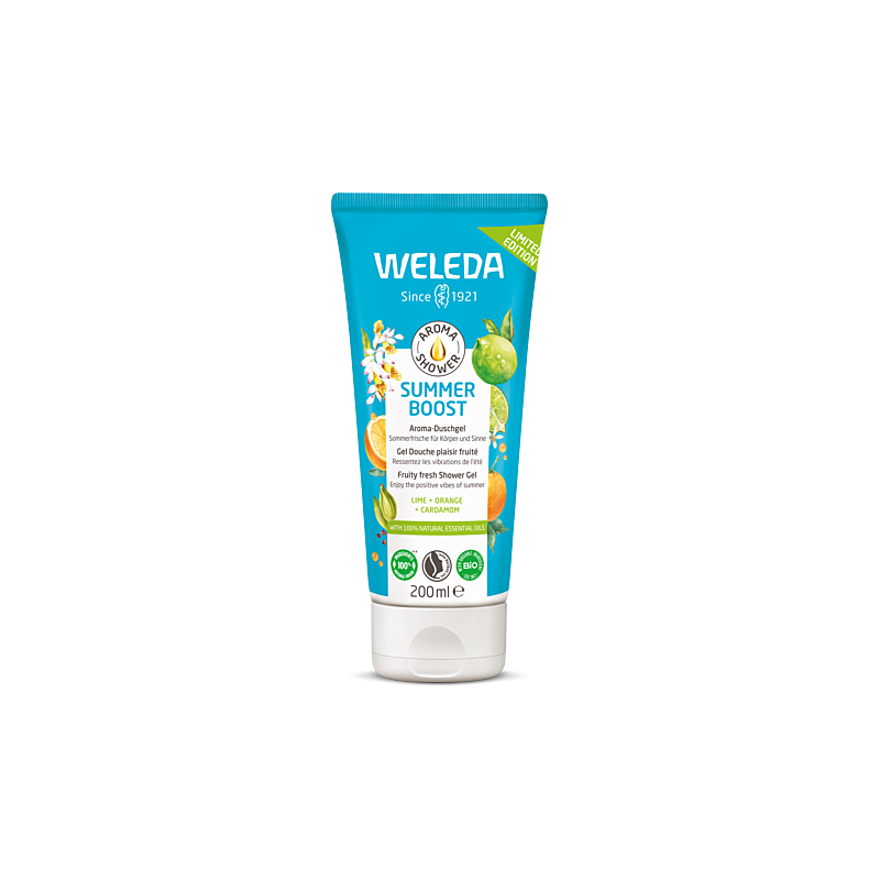 Weleda gel douche aroma shower summer boost - 200ml Weleda gel douche aroma shower summer boost - 200ml