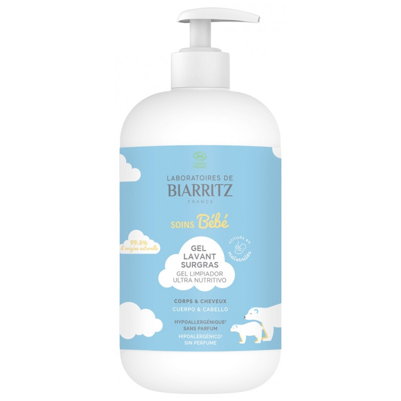 Laboratoires Biarritz Gel lavant surgras bio 500 ml Laboratoires Biarritz Gel lavant surgras bio 500 ml