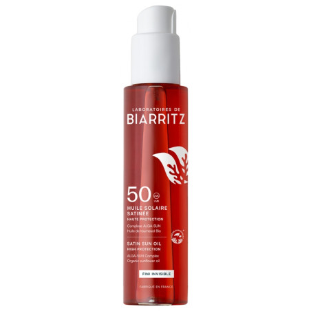 Laboratoires de Biarritz Huile Solaire Satinée SPF50 125 ml