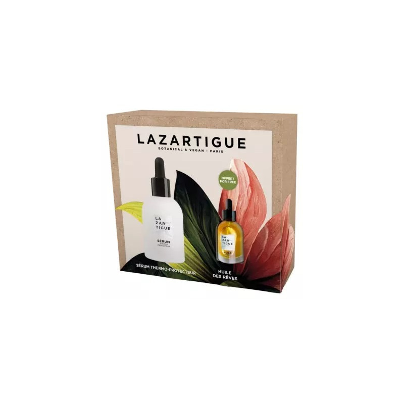 Lazartigue Sérum d'Exception Thermo-Protecteur 50 ml + Huile des Rêves Huile Sèche Nourrissante 10 ml Offerte Lazartigue Sérum d'Exception Thermo-Protecteur 50 ml + Huile des Rêves Huile Sèche Nourrissante 10 ml Offerte