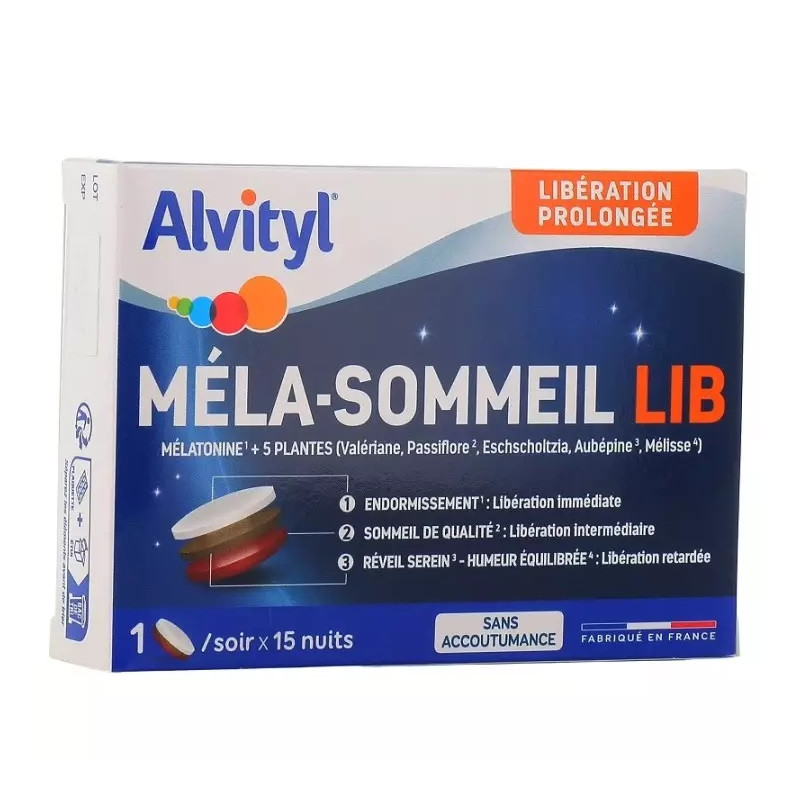 Alvityl Méla-Sommeil LIB - 15 comprimés Alvityl Méla-Sommeil LIB - 15 comprimés