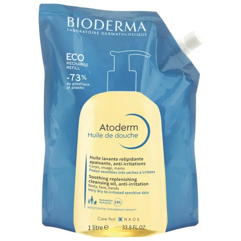 Bioderma Atoderm Huile de Douche Éco-Recharge 1 Litre Bioderma Atoderm Huile de Douche Éco-Recharge 1 Litre