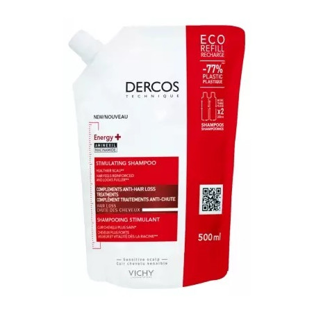 Vichy Dercos Energy+ Shampoing Stimulant Recharge 500 ml
