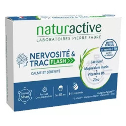 Naturactive Nervosité & Trac Flash 6 Comprimés Orodispersibles