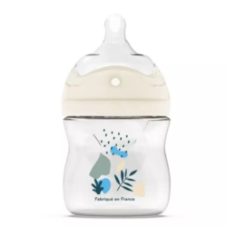 Dodie Biomimétisme Biberon avec tétine multi perforée anti-colique +0 mois débit lent - 150ml
