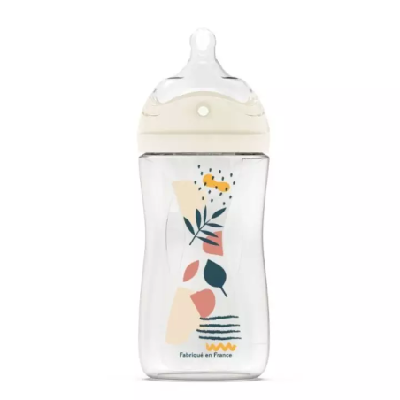 Dodie Biomimétisme Biberon avec tétine multi perforée anti-colique 0-6 mois débit 2 moyen - 270ml