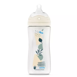 Dodie Biomimétisme Biberon avec tétine multi perforée anti-colique +6 mois débit 2 moyen - 330ml