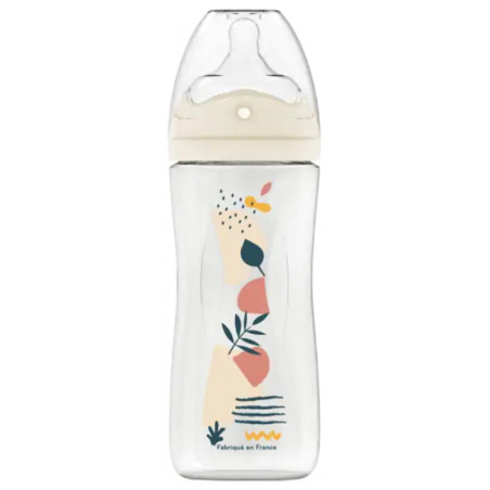 Dodie Biberon Tétine Perforée Anti-Colique 330 ml 6 Mois et + - Couleur : Rose