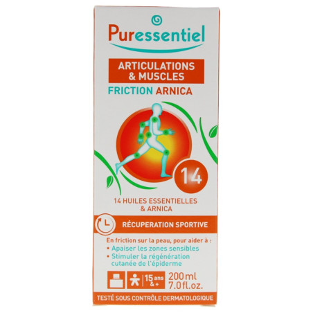 Puressentiel Articulations & Muscles Friction Arnica aux 14 Huiles Essentielles 200 ml