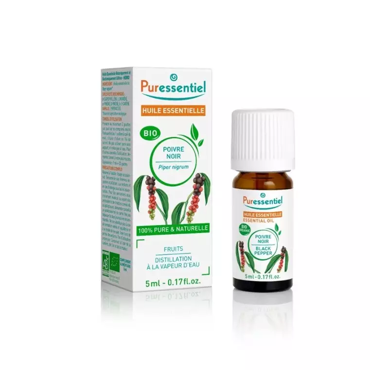 Puressentiel Huile essentielle Poivre Noir Bio - 5ml Puressentiel Huile essentielle Poivre Noir Bio - 5ml