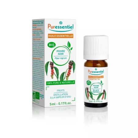 Puressentiel Huile essentielle Poivre Noir Bio - 5ml