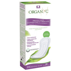 Organyc Fuites Urinaires Light 24 Protège-Slips Ultra-Fins Bio