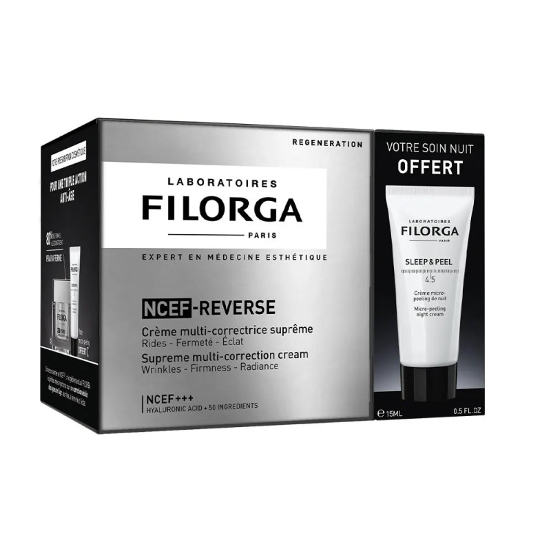 Filorga Ncef-Reverse Duo NCEF-Reverse Crème + Sleep&Peel 4.5 Filorga Ncef-Reverse Duo NCEF-Reverse Crème + Sleep&Peel 4.5