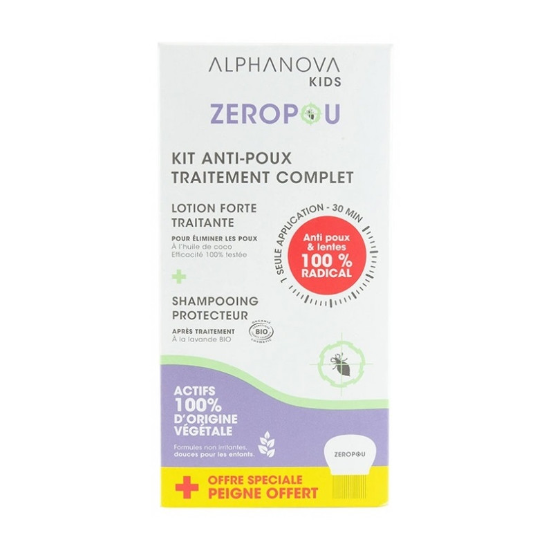 Alphanova Kids Zéropou Kit Anti-Poux Traitement Complet Alphanova Kids Zéropou Kit Anti-Poux Traitement Complet