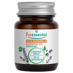 Puressentiel Huile Essentielle Lavande Vraie (Lavandula angustifolia) Bio 60 Capsules