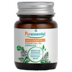 Puressentiel Huile Essentielle Menthe Poivrée (Mentha x piperita) Bio 60 Capsules