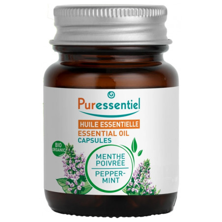 Puressentiel Huile Essentielle Menthe Poivrée (Mentha x piperita) Bio 60 Capsules
