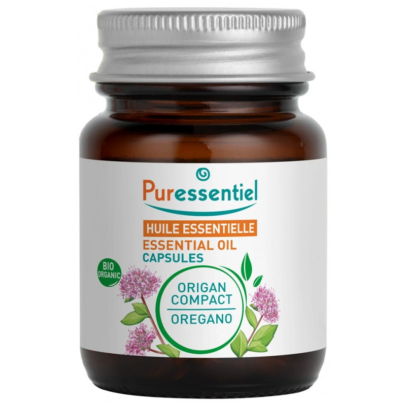 Puressentiel
Huile Essentielle Origan Compact (Origanum compactum) Bio 60 Capsules Puressentiel
Huile Essentielle Origan Compact (Origanum compactum) Bio 60 Capsules