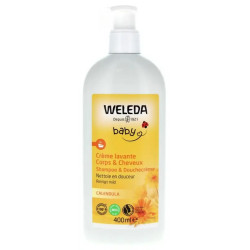 Weleda Baby Crème Lavante Corps et Cheveux Calendula 400 ml