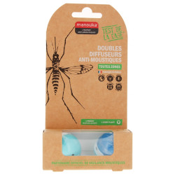 Manouka Doubles Diffuseurs Anti-Moustiques - Couleur : Bleue