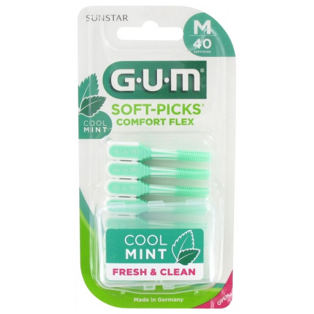GUM Soft-Picks Comfort Flex Cool Mint 40 Unités