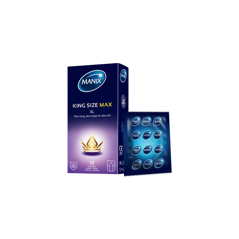 Manix king size max boîte de 12 Manix king size max boîte de 12