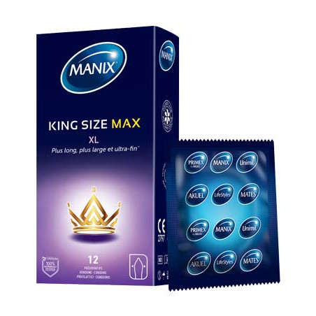 Manix king size max boîte de 12