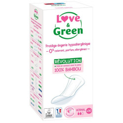 Love & Green Protège-Lingerie Hypoallergénique Normal 30 Protège-Lingerie