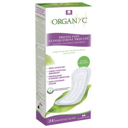Organyc Fuites Urinaires Light 24 Protège-Slips Ultra-Fins Bio