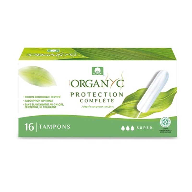 Organyc Digital Tampons Super (sans applicateur) - boite de 16 Organyc Digital Tampons Super (sans applicateur) - boite de 16